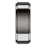 Zirconium 7 mm Stepped-Edge Flat Band Size 10