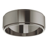 Titanium 7 mm Stepped-Edge Flat Band Size 9.5