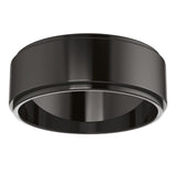 Zirconium 7 mm Stepped-Edge Flat Band