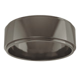 Titanium 7 mm Stepped-Edge Flat Band Size 9.5