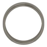 Titanium 7 mm Stepped-Edge Flat Band Size 9.5