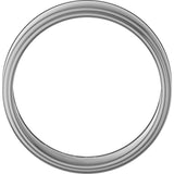 Cobalt 7 mm Stepped-Edge Flat Band Size 10