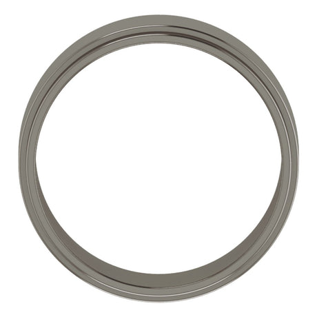 Titanium 7 mm Stepped-Edge Flat Band