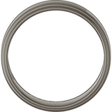 Titanium 6 mm Stepped-Edge Flat Band Size 8