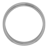 Cobalt 6 mm Stepped-Edge Flat Band Size 9.5