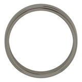 Titanium 6 mm Stepped-Edge Flat Band