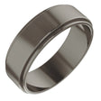 Titanium 6 mm Stepped-Edge Flat Band Size 9.5