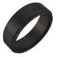 Zirconium 6 mm Stepped-Edge Flat Band Size 7.5