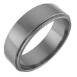 Cobalt 6 mm Stepped-Edge Flat Band Size 9