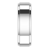 Cobalt 6 mm Stepped-Edge Flat Band