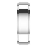Cobalt 6 mm Stepped-Edge Flat Band Size 9