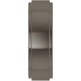 Titanium 6 mm Stepped-Edge Flat Band Size 8