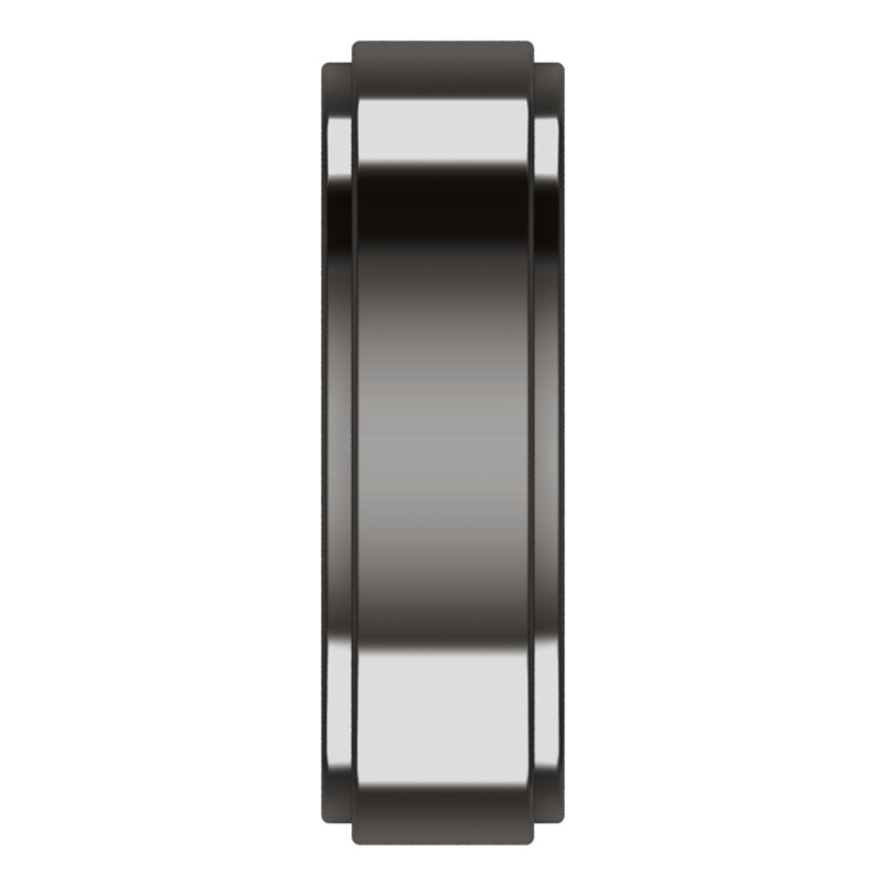 Zirconium 6 mm Stepped-Edge Flat Band Size 7.5