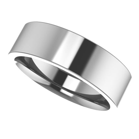 Cobalt 6 mm Comfort-Fit Flat Band Size 7