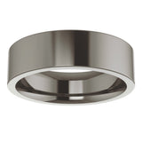 Titanium 6 mm Comfort-Fit Flat Band