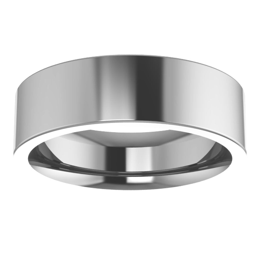 Cobalt 6 mm Comfort-Fit Flat Band Size 7