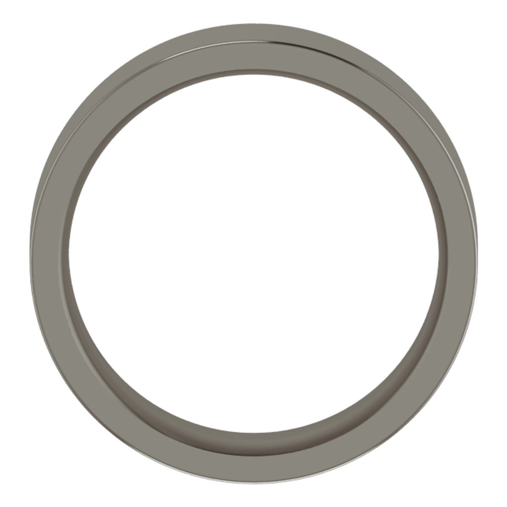 Titanium 6 mm Comfort-Fit Flat Band