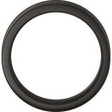 Zirconium 6 mm Comfort-Fit Flat Band Size 7