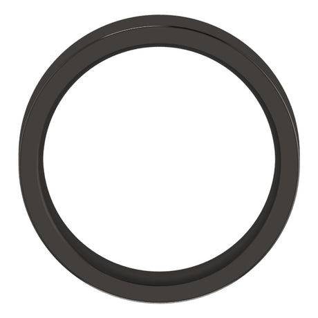 Zirconium 6 mm Comfort-Fit Flat Band Size 7