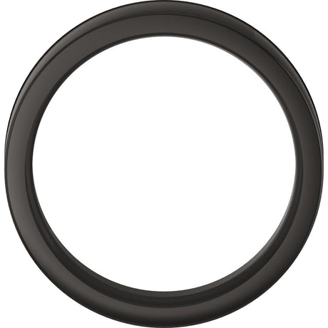 Zirconium 6 mm Comfort-Fit Flat Band Size 9