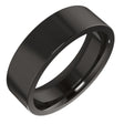 Zirconium 6 mm Comfort-Fit Flat Band Size 9.5