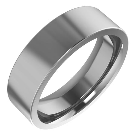 Cobalt 6 mm Comfort-Fit Flat Band Size 7