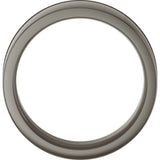 Titanium 7 mm Comfort-Fit Flat Band Size 8