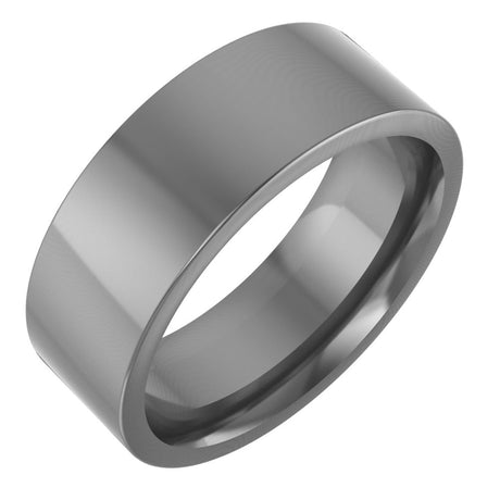 Cobalt 7 mm Comfort-Fit Flat Band Size 9.5