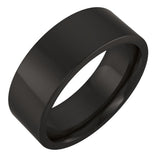 Zirconium 7 mm Comfort-Fit Flat Band Size 9