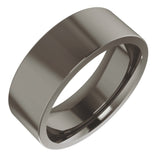Titanium 7 mm Comfort-Fit Flat Band Size 8