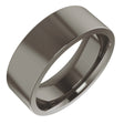 Titanium 7 mm Comfort-Fit Flat Band Size 8.5