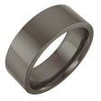 Titanium 7 mm Comfort-Fit Flat Band Size 8