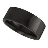 Zirconium 7 mm Comfort-Fit Flat Band Size 7