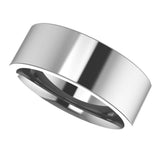 Cobalt 7 mm Comfort-Fit Flat Band Size 9.5