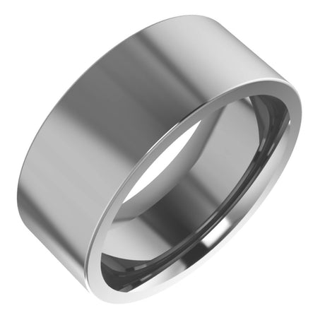 Cobalt 8 mm Comfort-Fit Flat Band Size 9.5