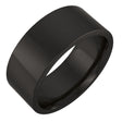 Zirconium 8 mm Comfort-Fit Flat Band Size 9