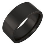 Zirconium 8 mm Comfort-Fit Flat Band Size 9