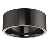 Zirconium 8 mm Comfort-Fit Flat Band Size 9