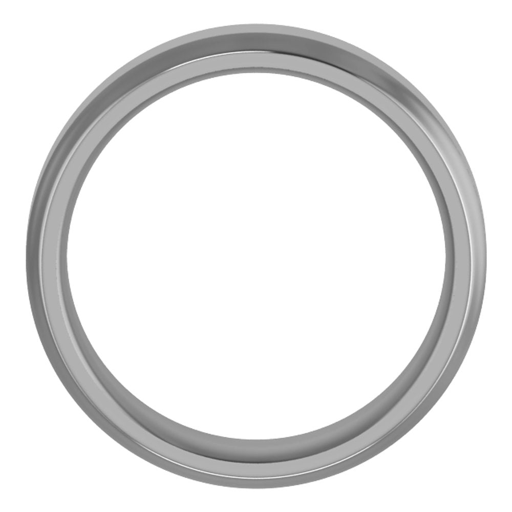 Cobalt 6 mm Beveled-Edge Comfort-Fit Flat Band Size 7.5