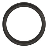 Zirconium 6 mm Beveled-Edge Comfort-Fit Flat Band Size 7
