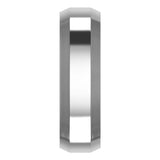 Cobalt 6 mm Beveled-Edge Comfort-Fit Flat Band Size 7.5