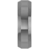 Cobalt 6 mm Beveled-Edge Comfort-Fit Flat Band Size 8