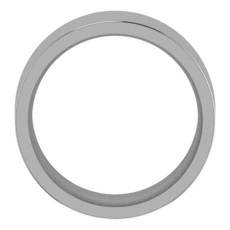 Cobalt 8 mm Comfort-Fit Flat Band Size 7.5