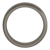 Titanium 7 mm Beveled-Edge Comfort-Fit Flat Band