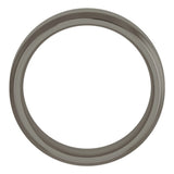 Titanium 7 mm Beveled-Edge Comfort-Fit Flat Band Size 7.5