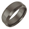 Titanium 7 mm Beveled-Edge Comfort-Fit Flat Band Size 7.5