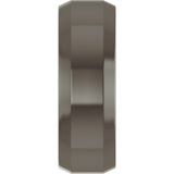 Titanium 7 mm Beveled-Edge Comfort-Fit Flat Band Size 7.5