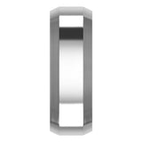 Cobalt 7 mm Beveled-Edge Comfort-Fit Flat Band Size 9