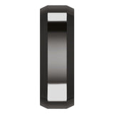 Zirconium 7 mm Beveled-Edge Comfort-Fit Flat Band Size 9.5