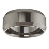 Titanium 8 mm Beveled-Edge Comfort-Fit Flat Band